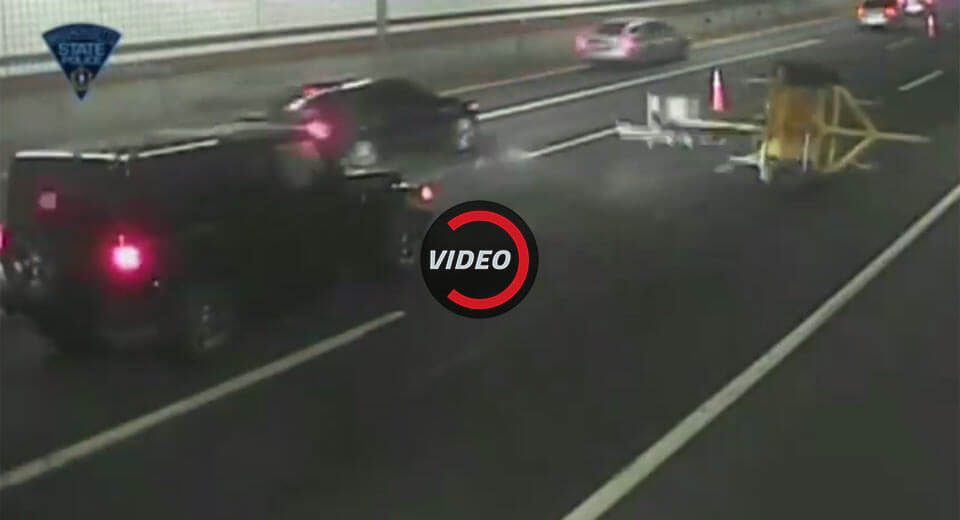  Cops Need Your Help Identifying Jeep Driver Who Smashed Into Arrow Board