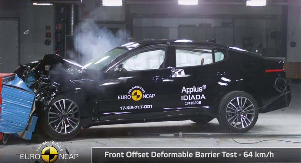 Kia Stinger Passes Euro NCAP Crash Tests With Flying Colors