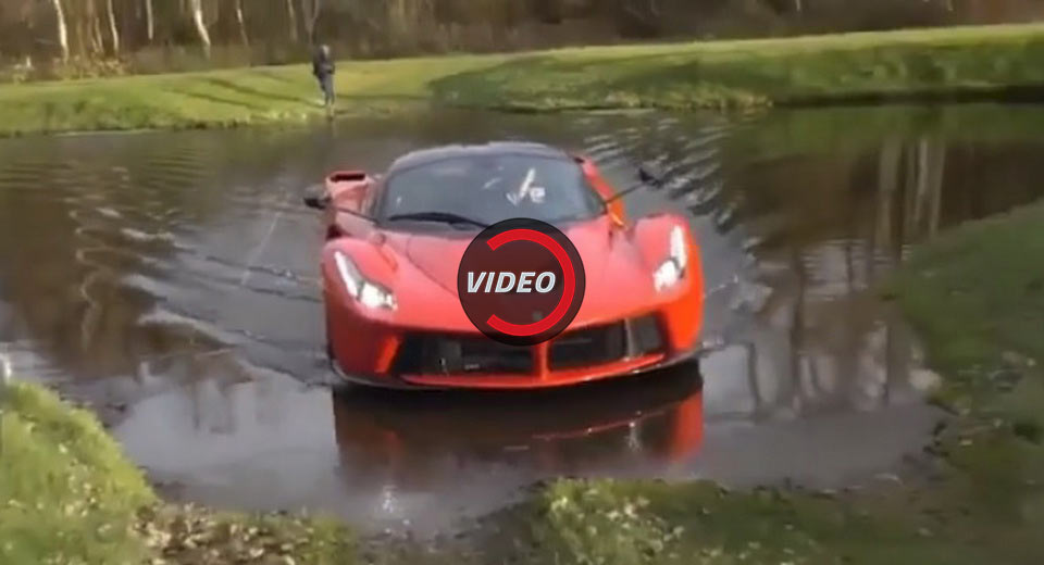  This Ferrari LaFerrari Doesn’t Mind Going For A Little Swim