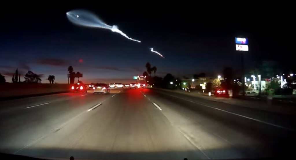 Drivers Crash As Musk’s SpaceX Rocket Lights Up LA
