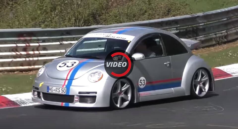  Rare VW Beetle RSi V6 Thrashed Around The ‘Ring