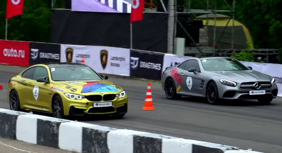  Tuned BMW M4 And Mercedes SL63 With 750HP Each Go Head-To-Head