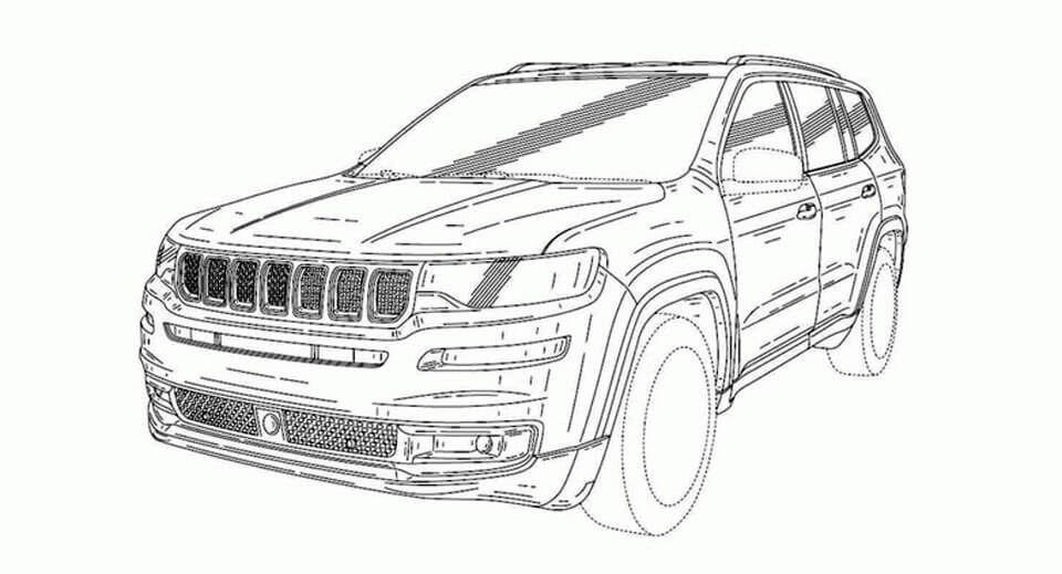 China-Only Jeep Grand Commander Surfaces In Design Sketches
