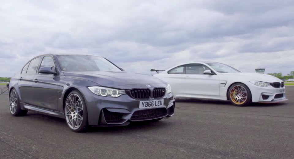  BMW M3 Competition Pack Takes On M4 GTS In 1/4 Mile Race