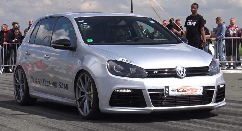  VW Golf R Mk6 With 800HP Runs 1/2 Mile In 18 Seconds!