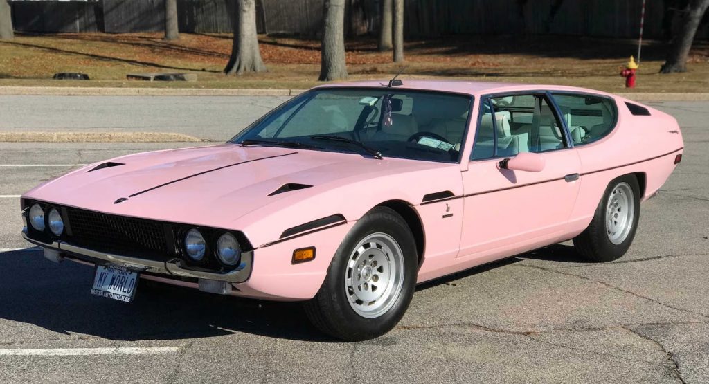 Pink ’74 Lamborghini Espada Is A Light-Hearted Take On A Classic Raging Bull
