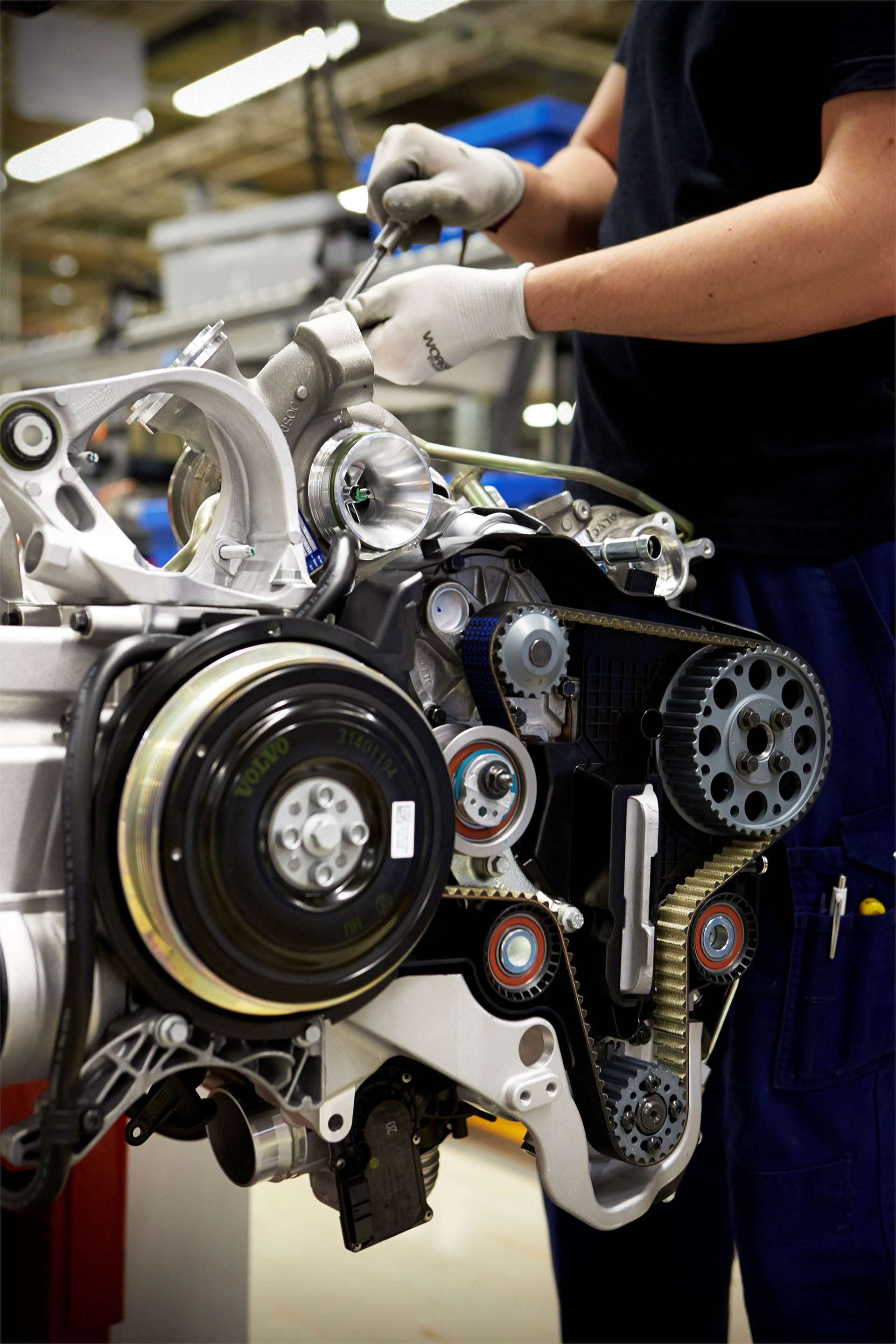 Assembly in Volvo Cars' engine factory in Skövde, Sweden Volvo’s Main Engine Plant In Sweden Has Gone Entirely Carbon-Neutral