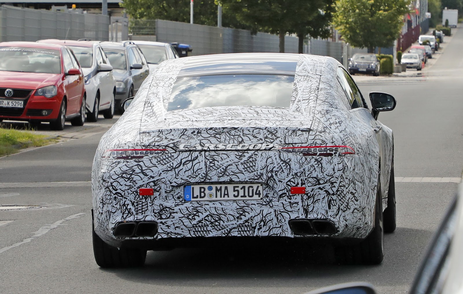 AMG-GT4-Less-Camo-Spy-1 Mercedes-AMG GT4 Will Reportedly Debut In Geneva