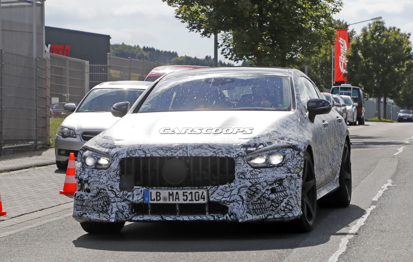 AMG-GT4-Less-Camo-Spy-27 Mercedes-AMG GT4 Will Reportedly Debut In Geneva
