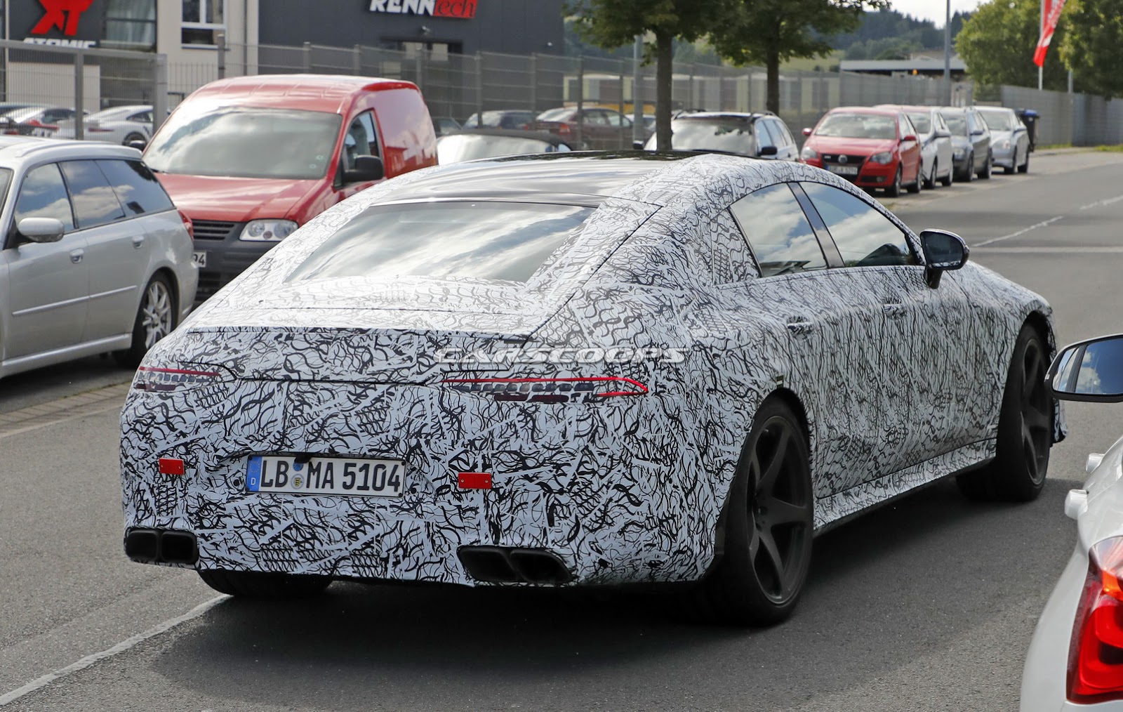AMG-GT4-Less-Camo-Spy-3 Mercedes-AMG GT4 Will Reportedly Debut In Geneva