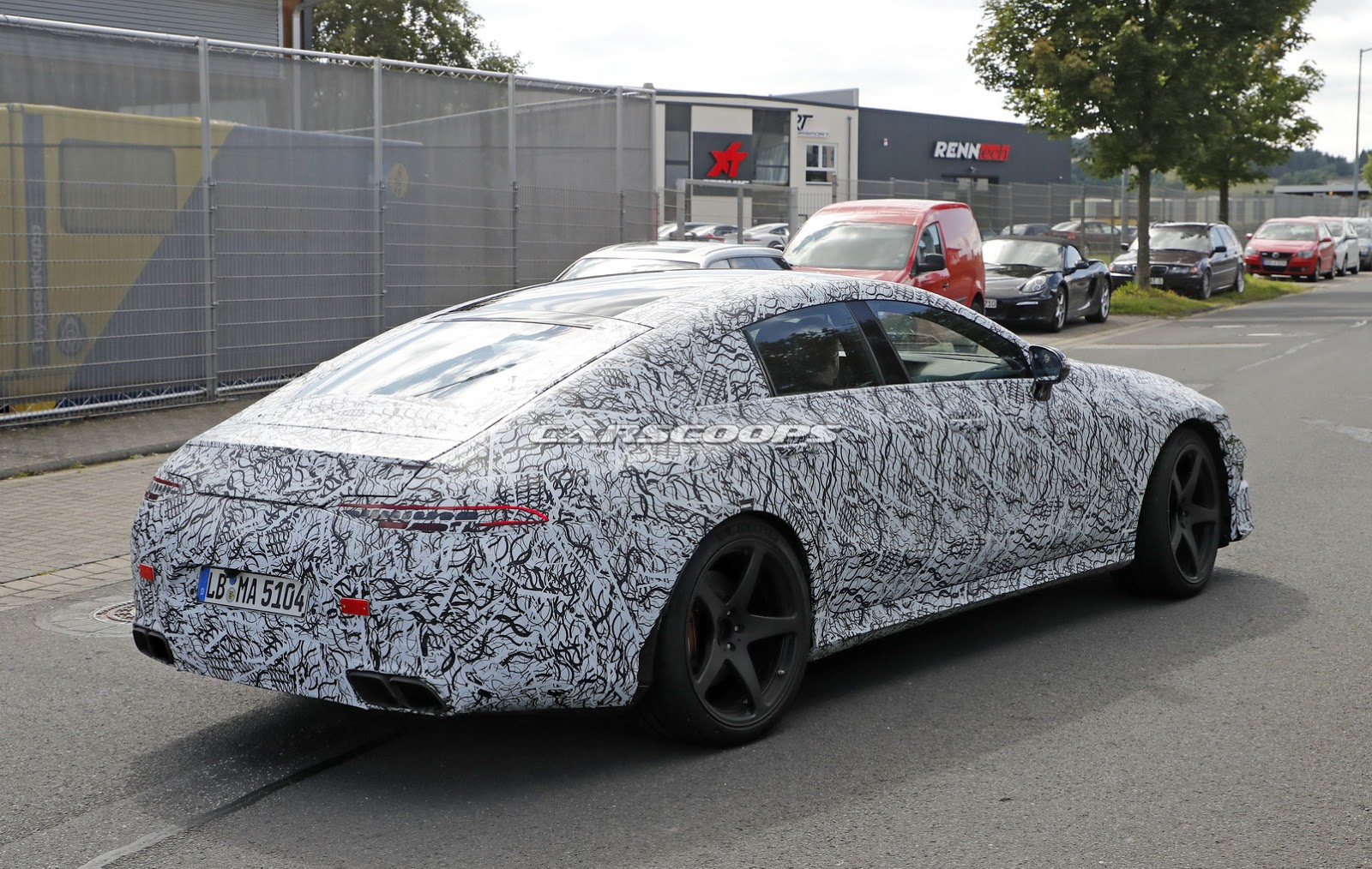 AMG-GT4-Less-Camo-Spy-5 Mercedes-AMG GT4 Will Reportedly Debut In Geneva