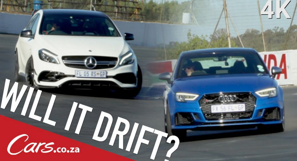  Audi RS3 Sedan And Mercedes-AMG A45 Try Their Best At Drifting