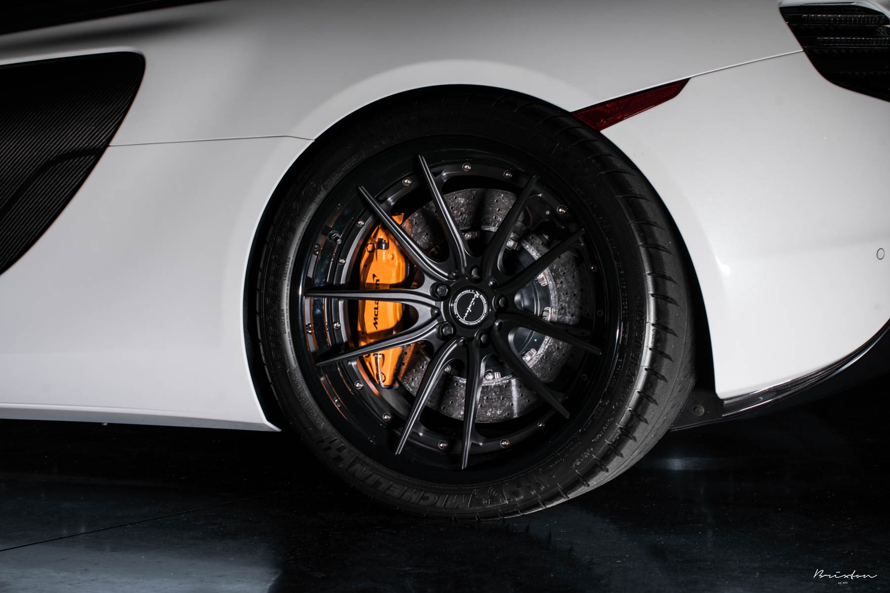 McLaren-650S-Ferrari-458-Brixton-10 Take Your Pick: White Ferrari 458 And McLaren 650S Pose With Brixton Wheels