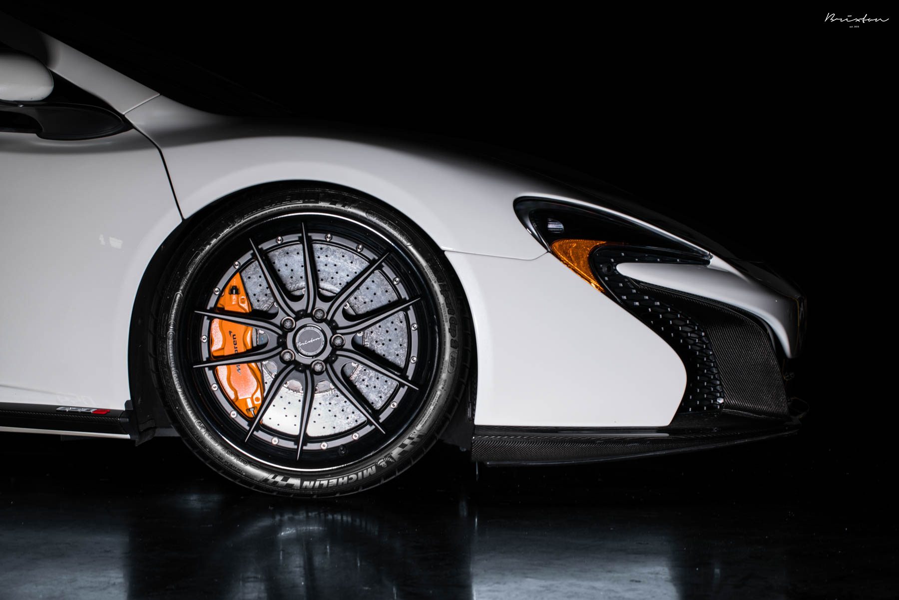 McLaren-650S-Ferrari-458-Brixton-19 Take Your Pick: White Ferrari 458 And McLaren 650S Pose With Brixton Wheels