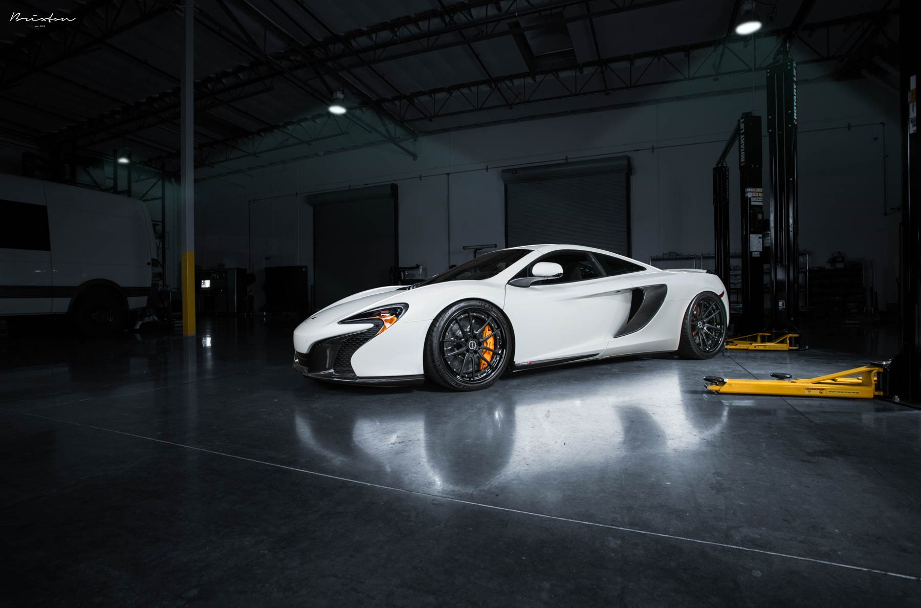 McLaren-650S-Ferrari-458-Brixton-9 Take Your Pick: White Ferrari 458 And McLaren 650S Pose With Brixton Wheels