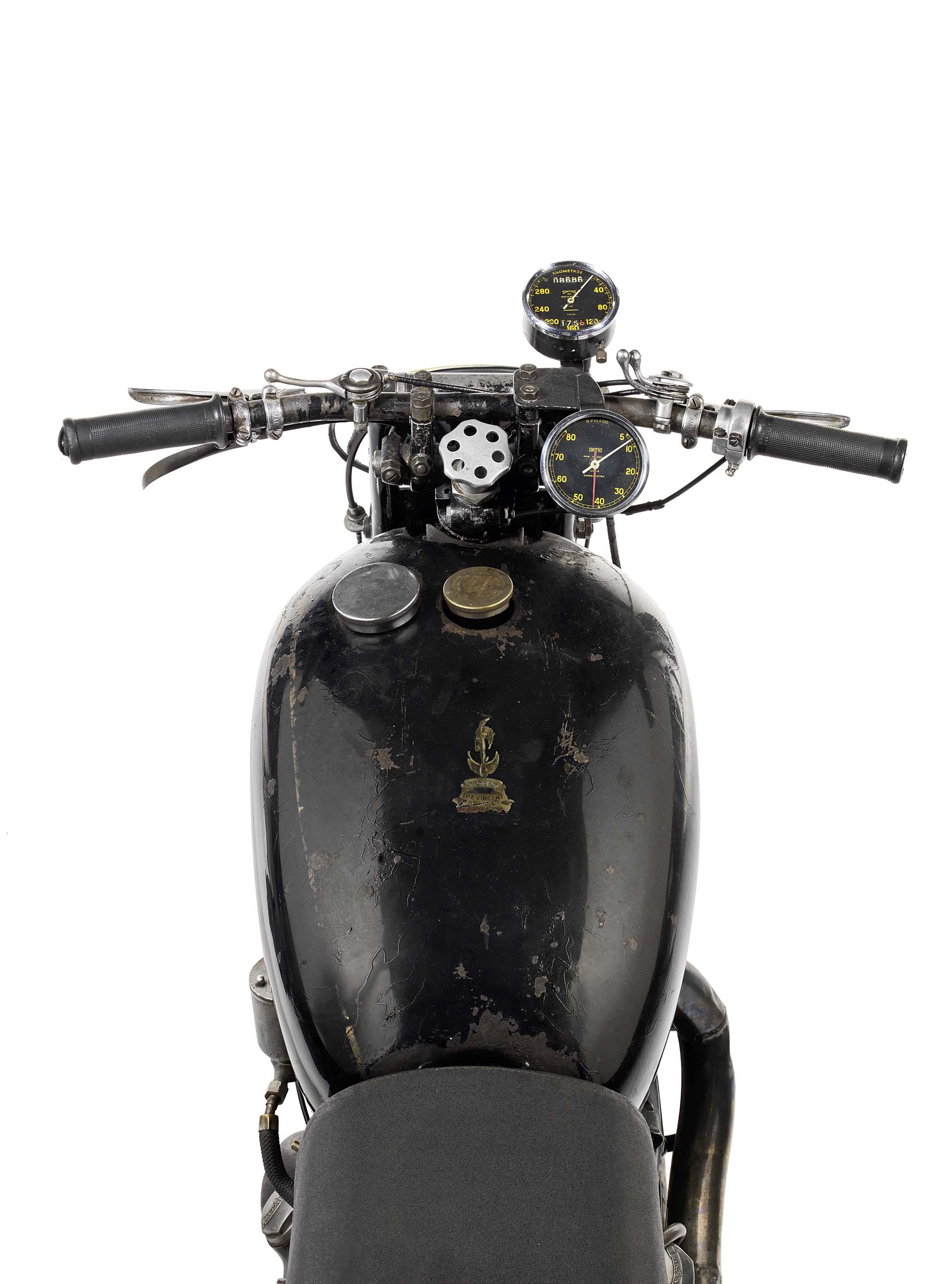 Vincent Lightning speedos and tank_comp 3343 Someone Paid Nearly $1 Million For This Old Motorcycle