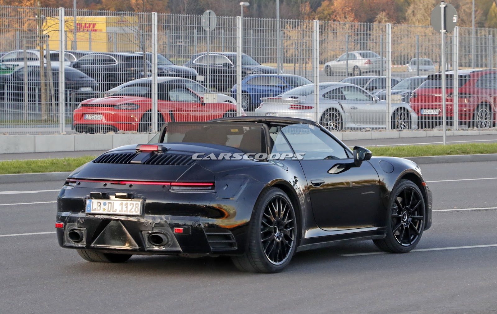 porsche-992-cabrio-spied-top-down-13 2019 Porsche 911 Caught Undisguised Out In The Open – Again