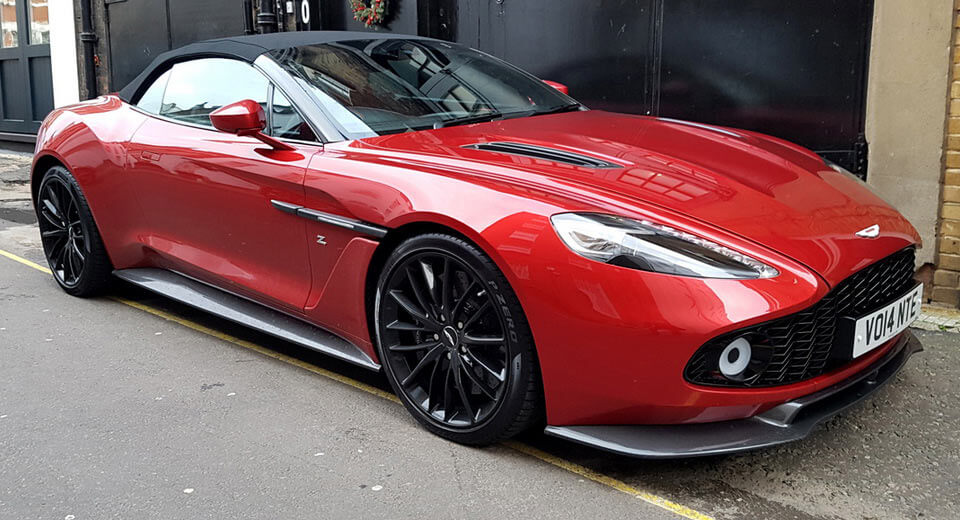  One Of 99 Aston Martin Vanquish Zagato Volantes Spotted In London