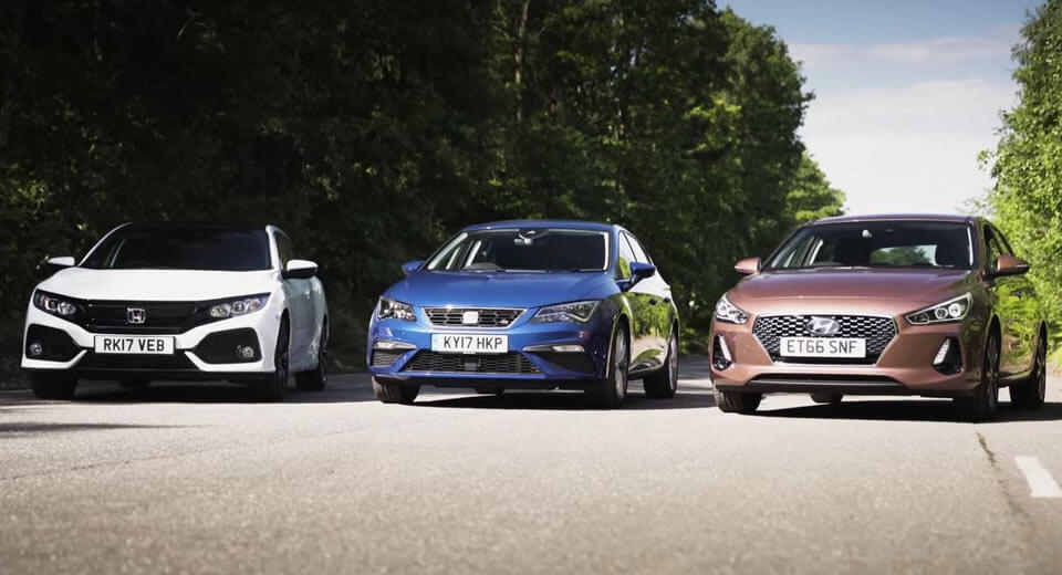 Entry-Level Civic, Leon And i30 Engage In Budget Hatchbacks’ Drag Race