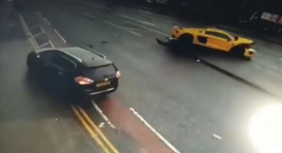  Nissan Goes Airborne After Being Hit By An Audi R8