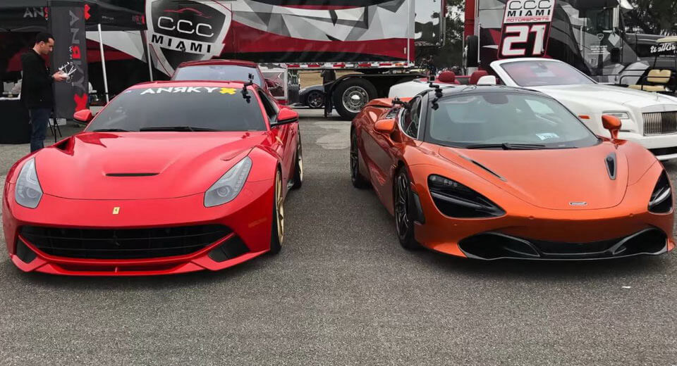  Can A 800 HP Ferrari F12 Beat The McLaren 720S In A Straight Line?