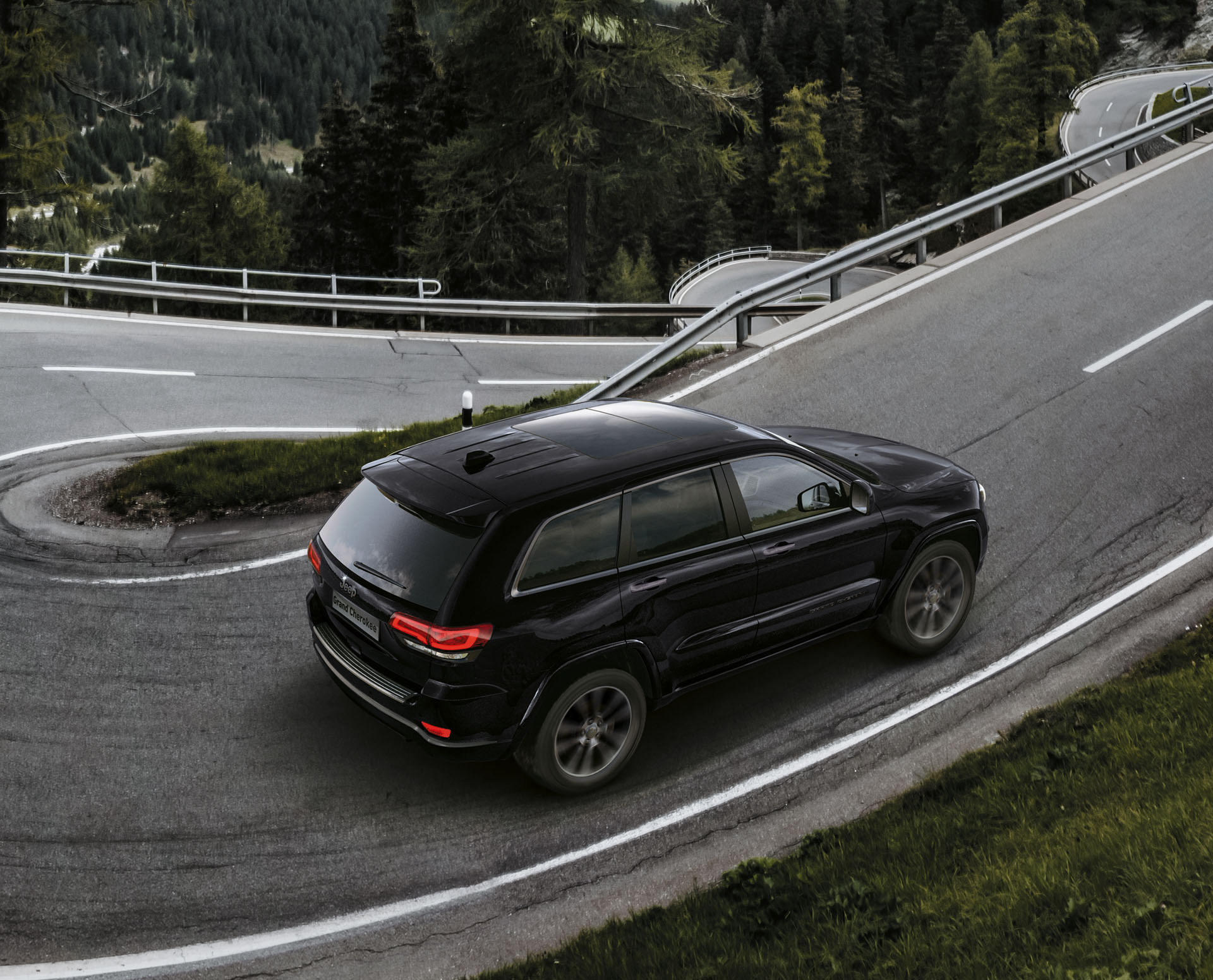 Switzerland, Grisons, Upper Engadin, Majola Pass near St Jeep Grand Cherokee S Launches In Europe All Blacked Out