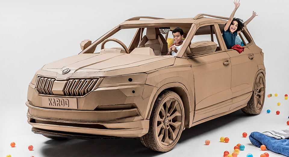  Skoda Makes A Karoq Out Of Cardboard (You Know, For The Kids)