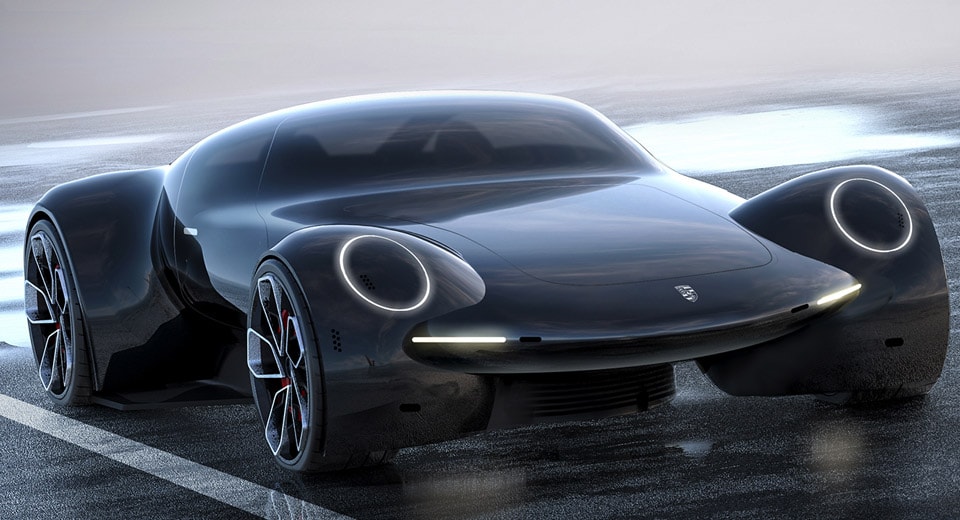  Porsche 9e1 Study Envisions An All-Electric Future Hypercar