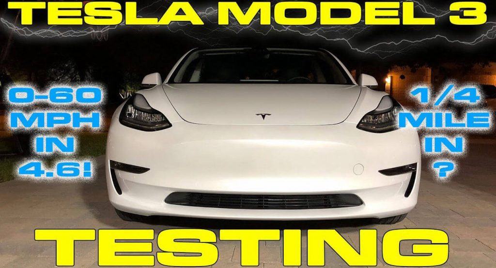  Tesla Model 3 Does 0 To 60 In Just 4.6 Seconds, 1/4-Mile Took 13.3