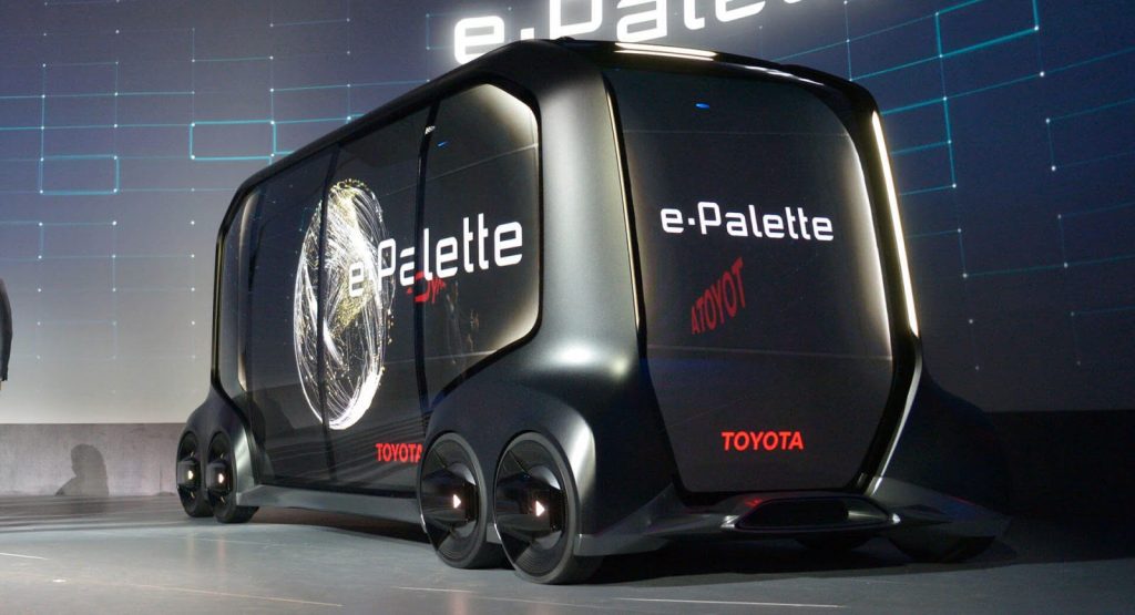  Toyota’s Self-Driving e-Palette Delivery Pod Live From CES 2018