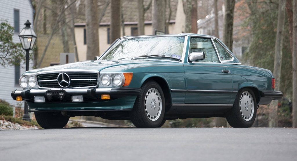  Barely-Driven 1988 Mercedes-Benz 560 SL Leaves Time Capsule For Auction