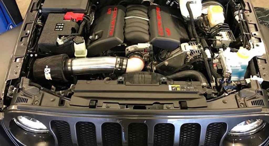 Tuner Stuffs 450HP LS3 V8 Into 2018 Jeep Wrangler