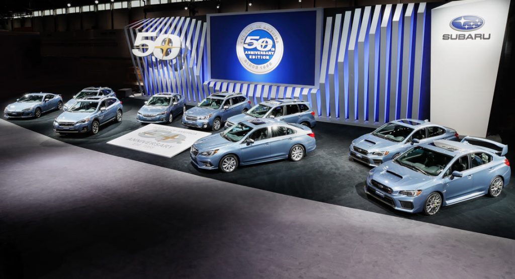  Subaru Celebrates 50th Anniversary With Limited Edition Vehicles In Chicago