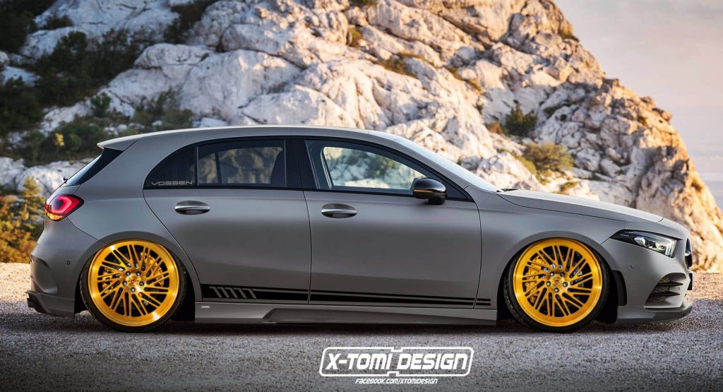 Slammed 2019 Mercedes A-Class Rendering Looks Like A Cartoon