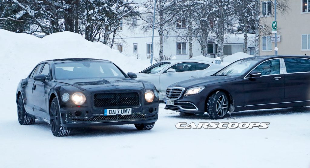 Bentley-Flying-Spur- Bentley Spied Benchmarking Continental GTC And Flying Spur Against Mercedes Duo