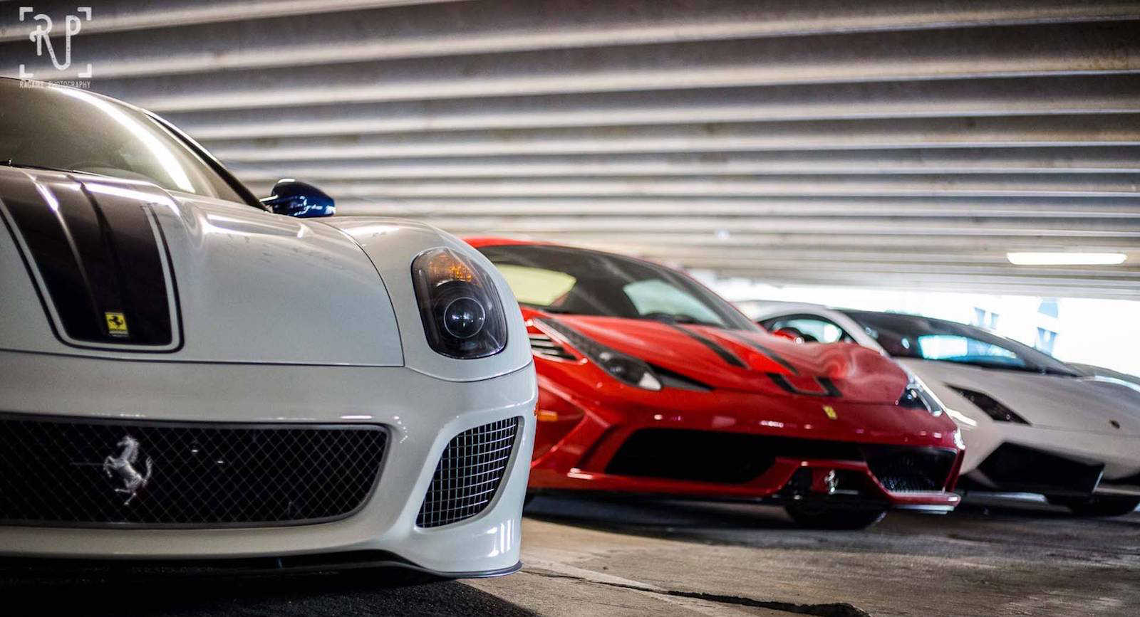 Ferrari 599 Check Out All Of these Amazing Supercars Collecting Dust In An Open Parking Garage