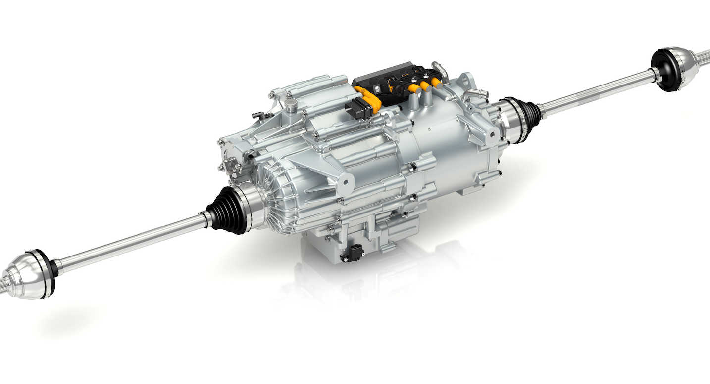 GKN Driveline eTwinsterX external all shafts GKN Driveline Transforms AMG GLA 45 Into Plug-in Hybrid With All-Wheel Torque Vectoring