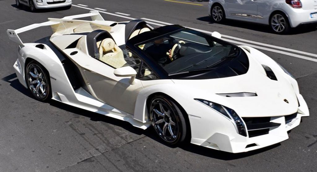  Cream Lamborghini Veneno Roadster Is An Eyesore