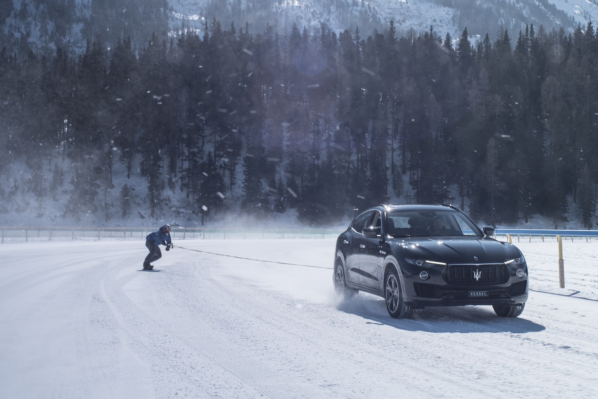Maserati-Levante-2 Maserati Tows Snowboarder To A New Guinness World Record