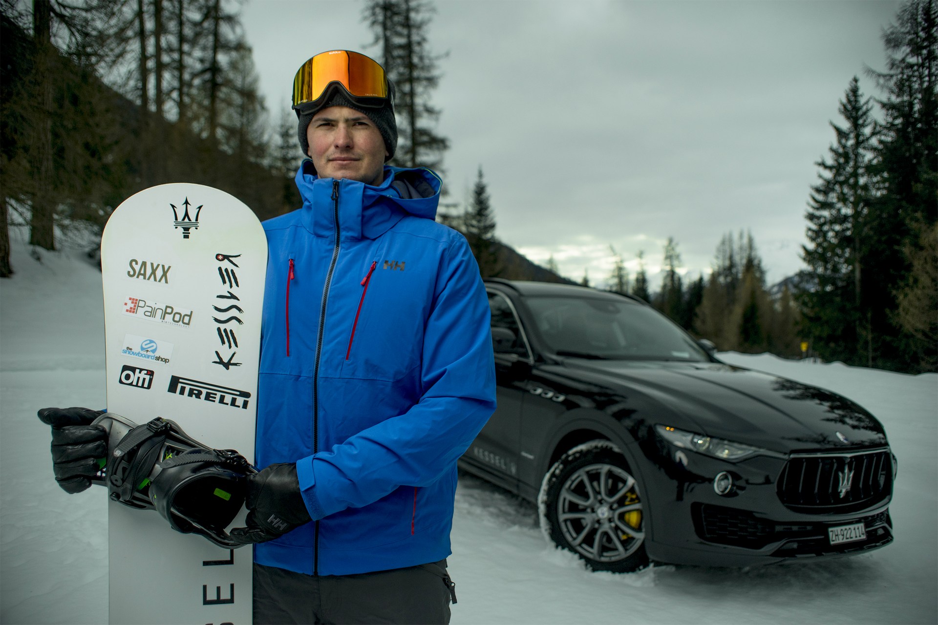 Maserati-Levante-9 Maserati Tows Snowboarder To A New Guinness World Record