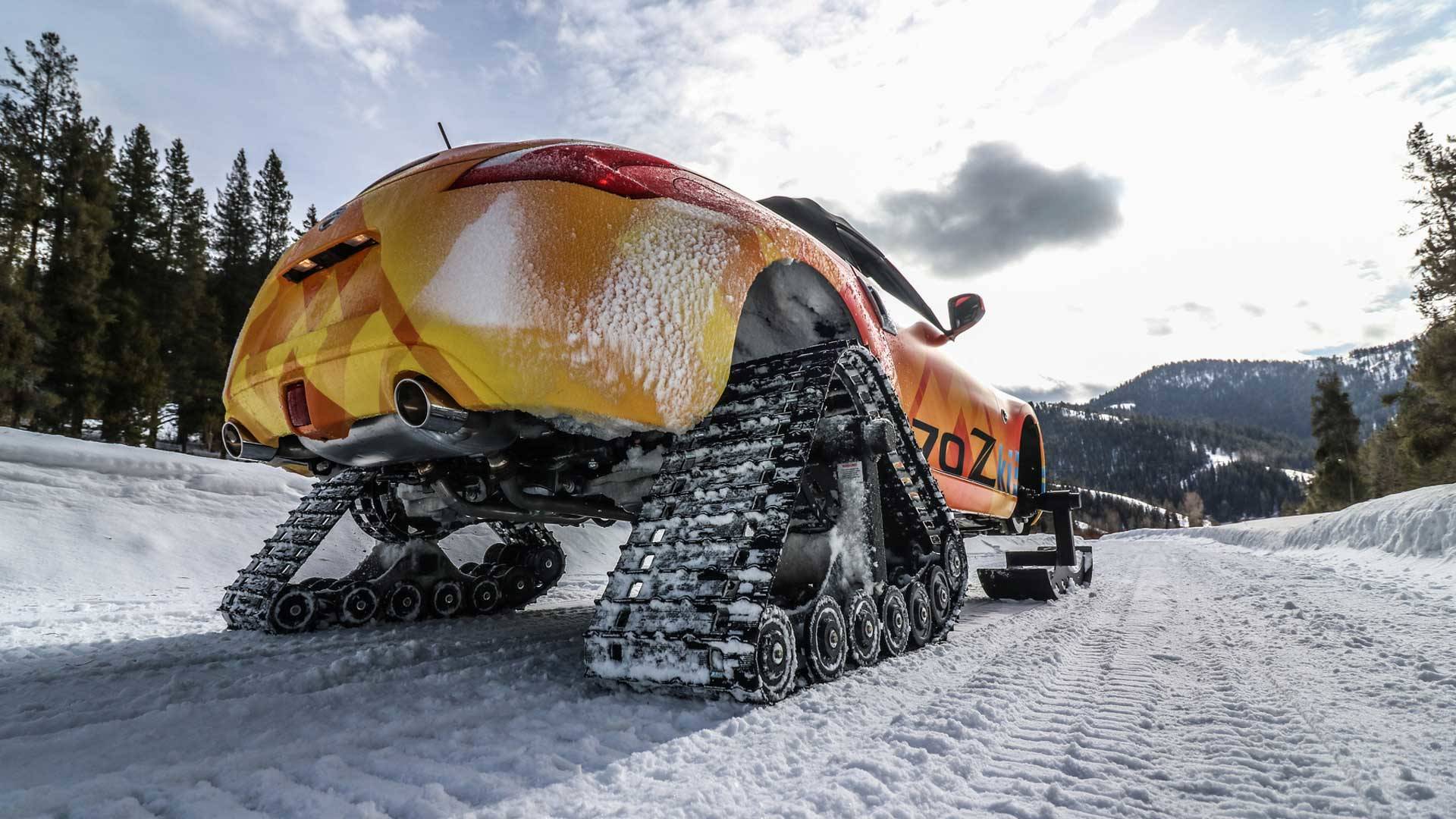 ニュジサノク Nissan Turns The 370Z Into A Huge Snowmobile | Carscoops