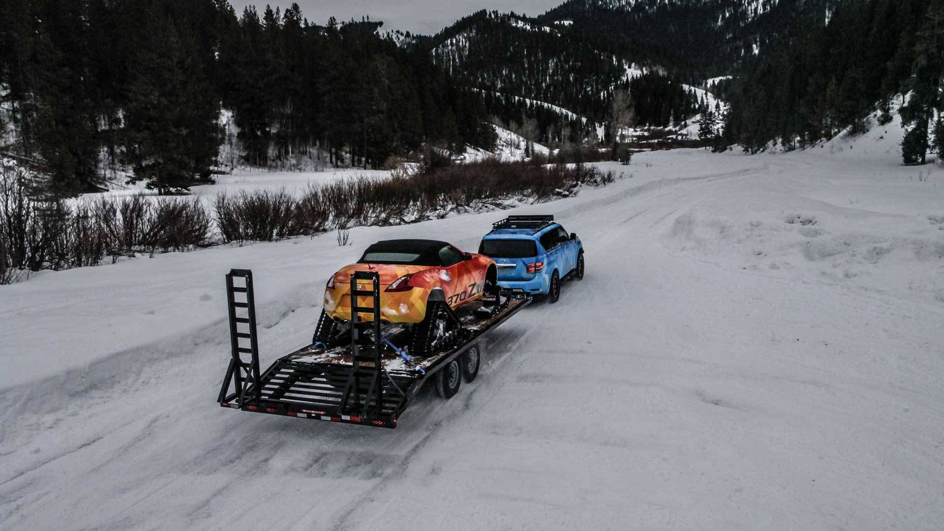 Nissan-370Zki-13 Nissan Turns The 370Z Into A Huge Snowmobile
