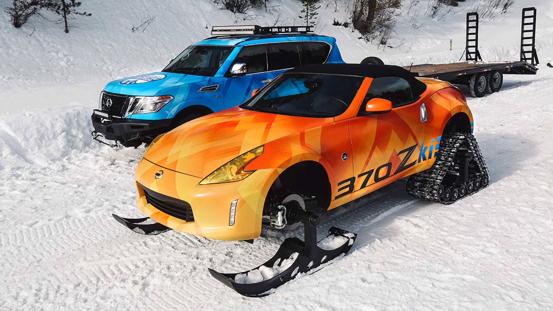  A Huge Nissan 370Z Snowmobile