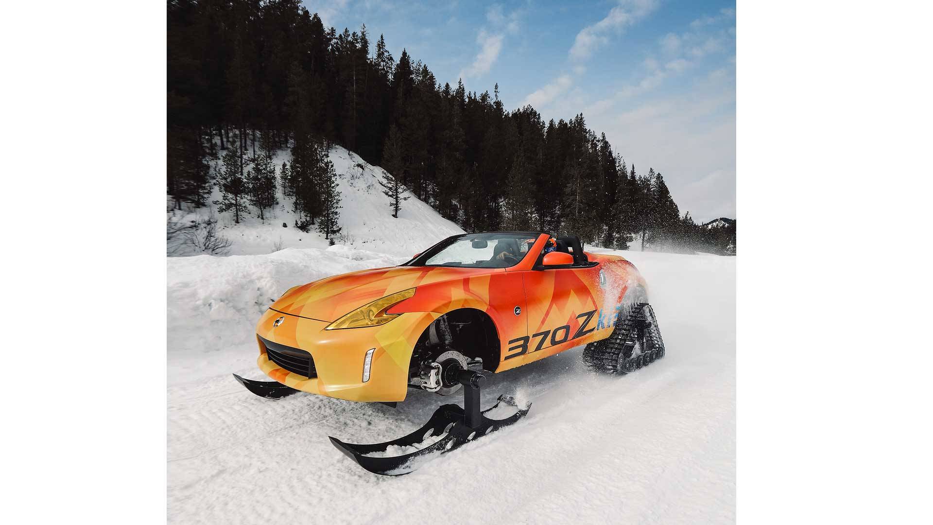 Nissan-370Zki-6 Nissan Turns The 370Z Into A Huge Snowmobile