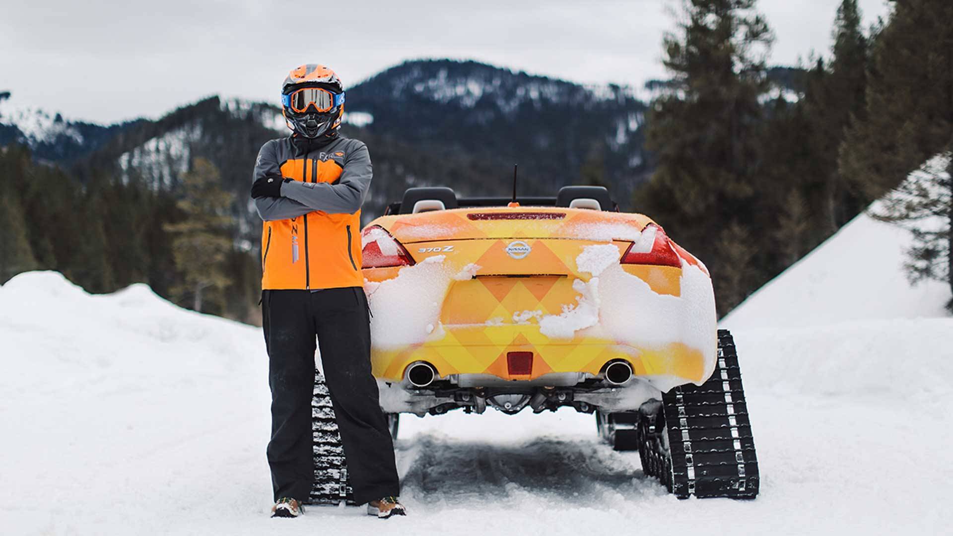 Nissan-370Zki-8 Nissan Turns The 370Z Into A Huge Snowmobile