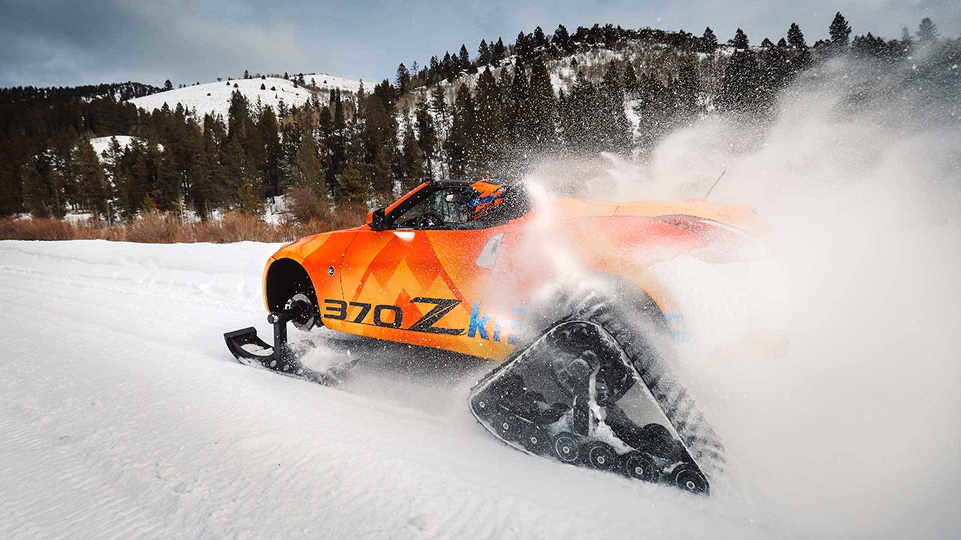 Nissan-370Zki-9 Nissan Turns The 370Z Into A Huge Snowmobile
