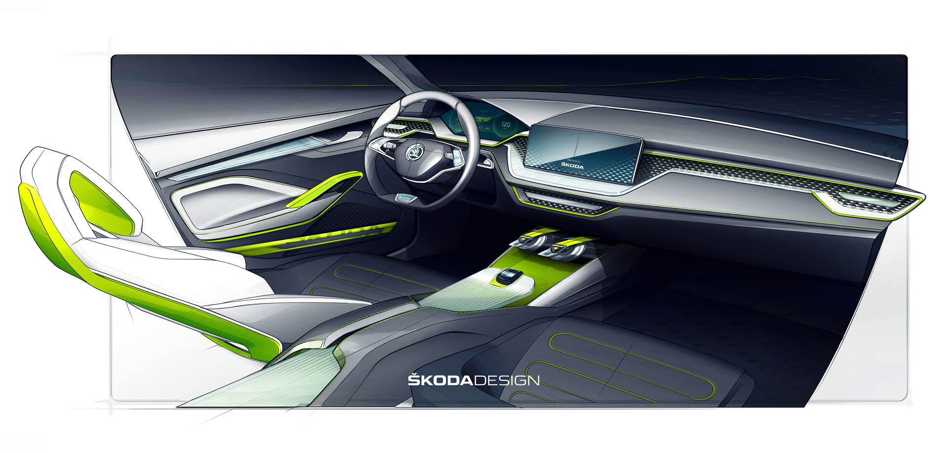 Skoda-Vision-X-1 Skoda Vision X Can Be Powered By Petrol, CNG Or Electricity