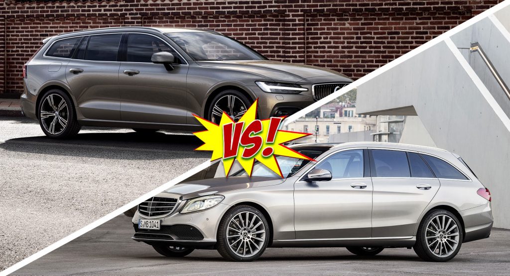  New Volvo V60 Vs Mercedes C-Class Estate: Let’s See Which Wagon You Like More