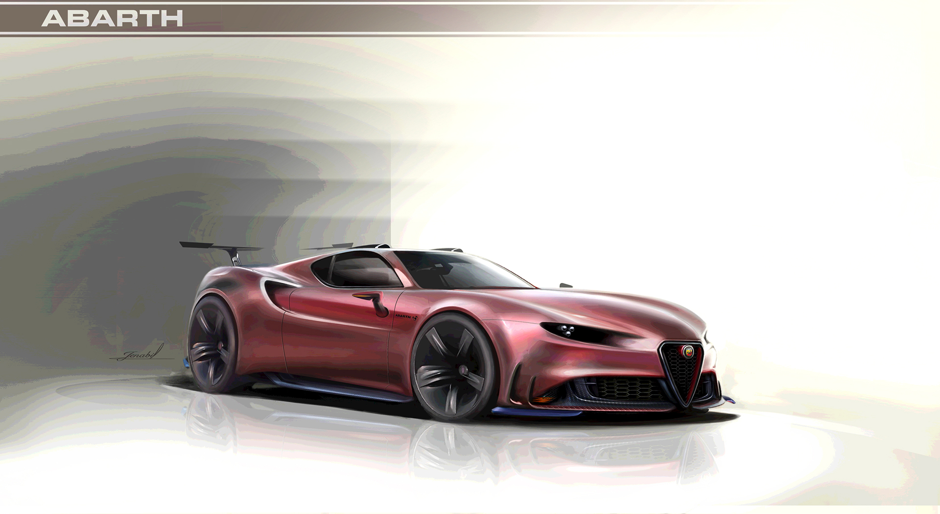 alfa-4c-concept-abarth-render-6 We’d Love To See This Alfa 4C Concept As An 8C Competizione Successor