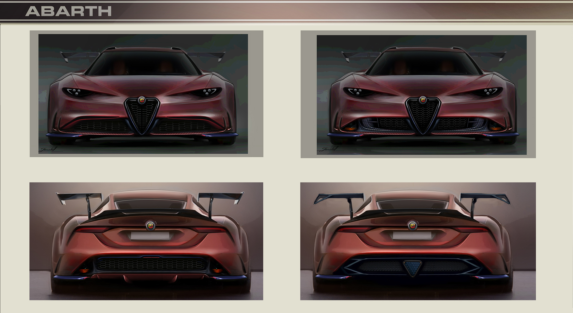 alfa-4c-concept-abarth-render-7 We’d Love To See This Alfa 4C Concept As An 8C Competizione Successor